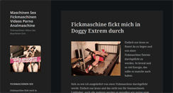 Desktop Screenshot of maschinen-sex.com
